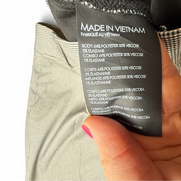 Club Monaco Size 0 Cropped Houndstooth Trousers – Excellent Like-New Condition - Picture 5 of 7